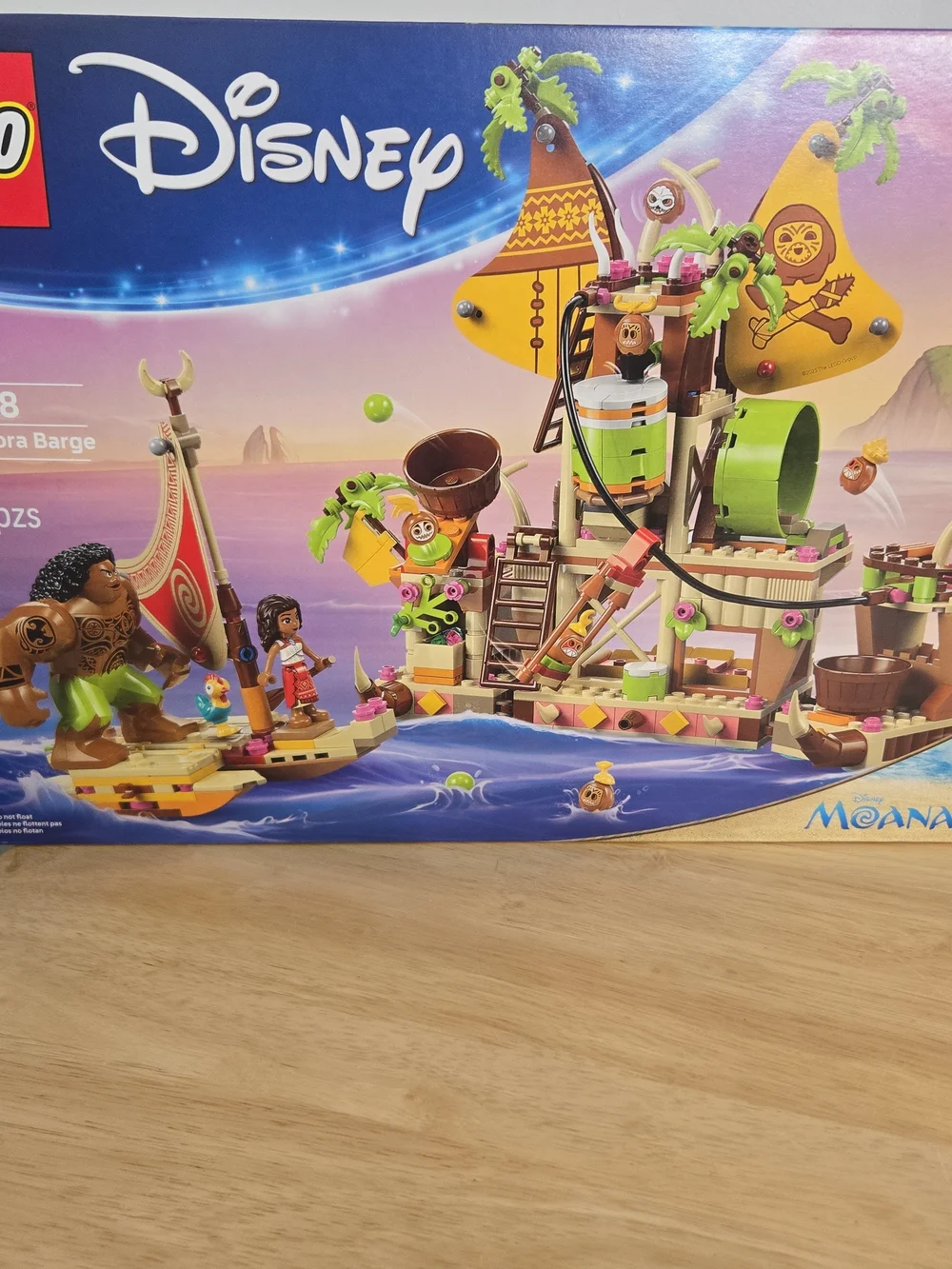 LEGO Disney Moana 2 Kakamora Barge 43258 & Moana's Adventure Canoe Set Sealed